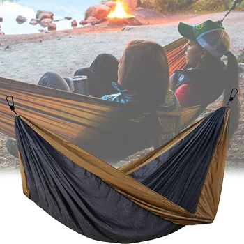 

Camping Hammock Double Lightweight Portable Hammock with Tree Straps for Hiking Travel Outdoor Beach Garden