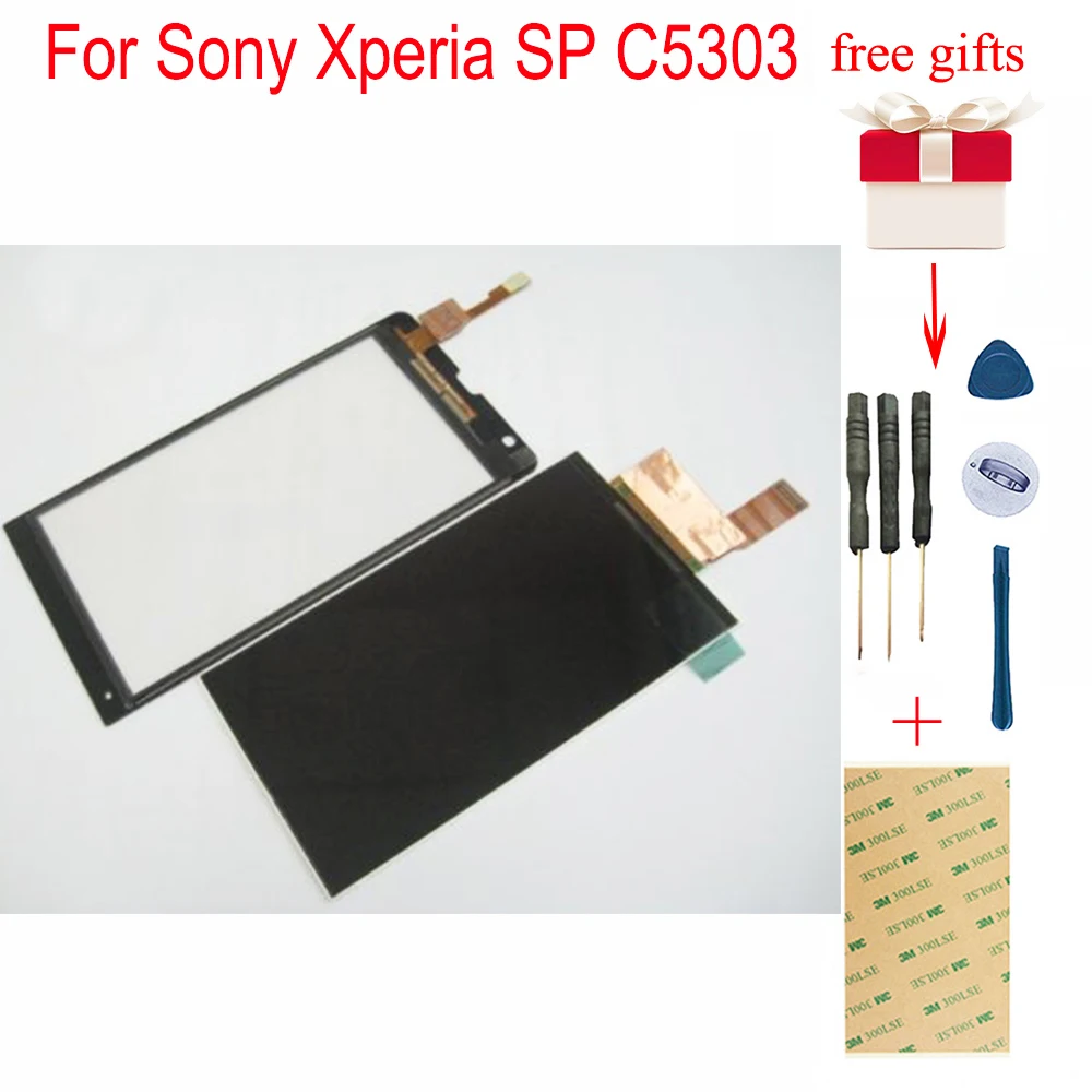 Для sony Xperia SP C5303 ЖК-дисплей сенсорный экран дигитайзер для sony Xperia SP C5302 C5306 M35h