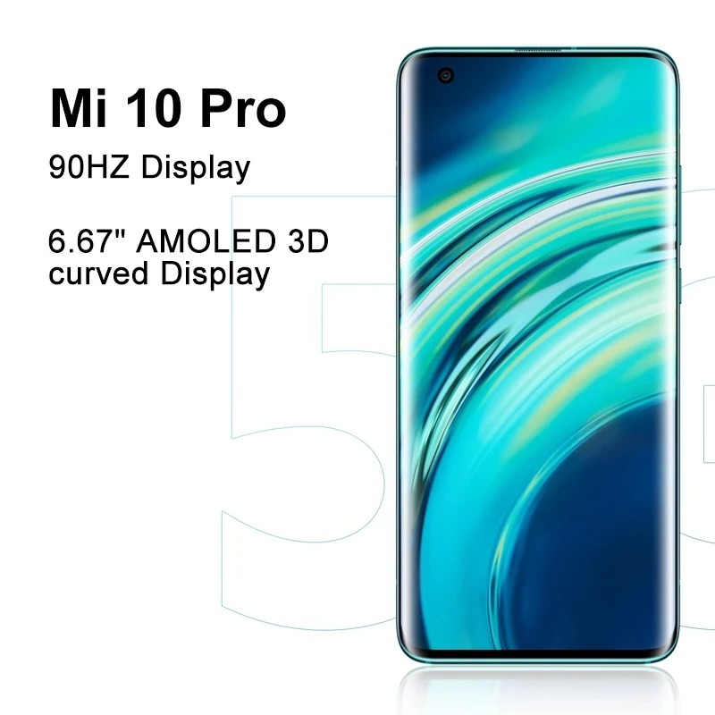Глобальная версия Xiaomi Mi 10 pro 8 Гб 256 мобильный телефон 5G Snapdragon 865 Octa Core 108MP Quad Camera 6 67