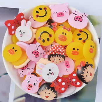 

Cartoon Pink Pig Yellow Duck Lizuny Soft Clay Slime Supplies Polymer Clay Charms DIY Cream Hair Decoration Material Toys of Kids