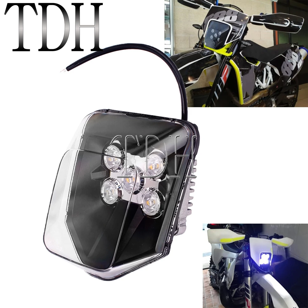 Motocross LED Headlight Front Lamp Dirt Bike Running Light For Hus TE FE TC FC 150/250/300/350/450/501 Enduro 2500800100028