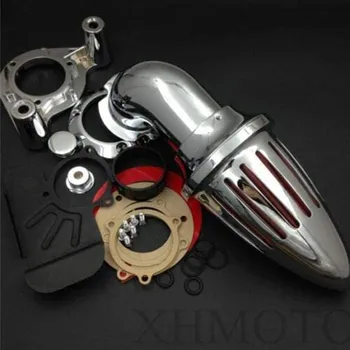 

Motorcycle Chrome Bullet Air Cleaner Intake Filter Kit For Custom Harley Dyna Touring 2008-2012