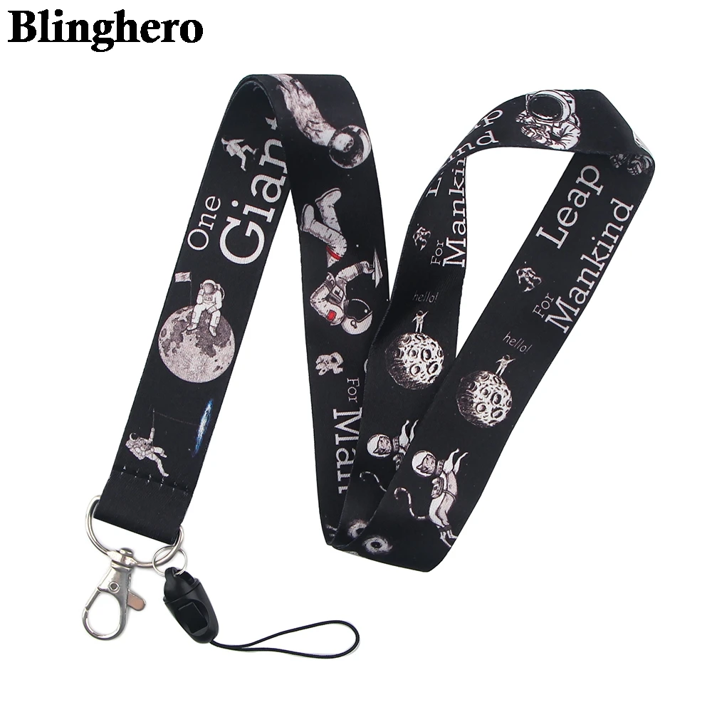 Cartoon Sun Moon Star Printed Neck Strap Lanyards For Keys & Card