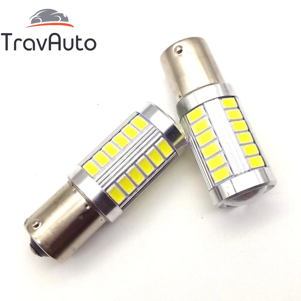 2 шт. 1156 BA15S P21W 33 светодиод 5630 5730 Smd Автомобильная задняя лампа s автомобильная