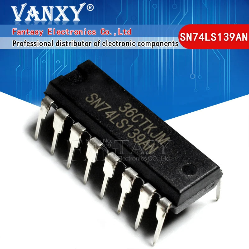 10 шт. SN74LS139AN DIP-16 SN74LS139N DIP16 74LS139 DIP HD74LS139P SN74LS139 | Электронные компоненты и