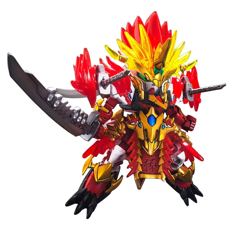 

[Reserve] Model Gundam Three Cute BB Warrior SD Assembled Chuangjie Pass Sun Quan Japan Red Body