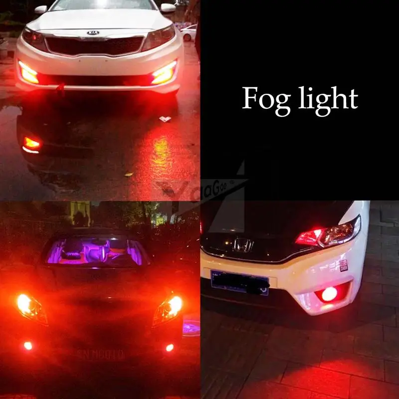 Красный противотуманный светильник YaaGoo 9006 HB4 106SMD