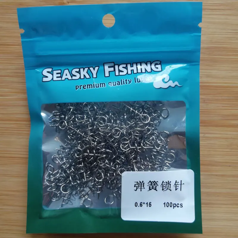 

Lure Bait for Small Accessories Fixed Spring Lock Needle 100/Bag Song Bing Hook Jig Hook Applicable
