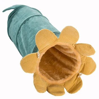 

TOP!-Funny Pet Cat Tunnel Toy 2 Holes Cute Folding Vegetable Shape Warm Pet Tunnel Dogs Nest Cats Toy