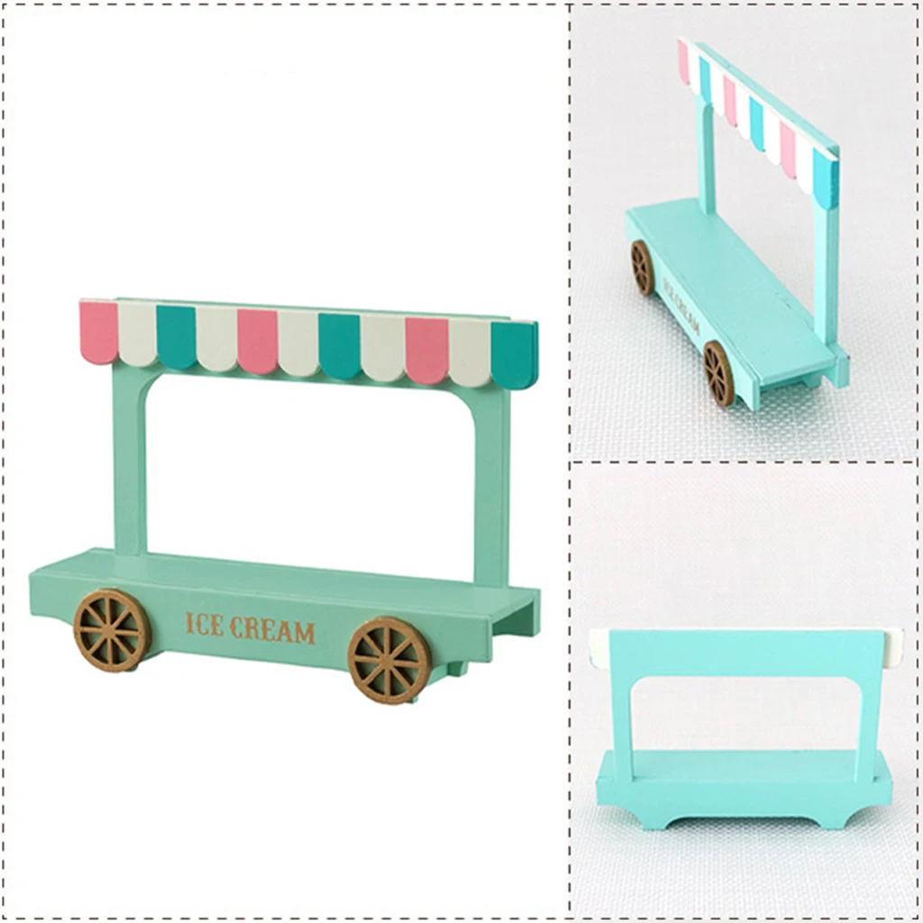 

Miniature Furniture Ice Cream Van Cart Doll House Life Scene Accessories