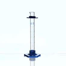 10 шт./упак. 10 мл шестиугольный стеклянный измерительный цилиндр боросиликатное химическое Стекло Градуированный Цилиндр