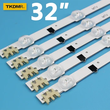 

5pcs x 32 inch LED Backlight Lamp Strip for SamSung 32'' TV UA32F4088AR UA32F5500ARXSJ 2013SVS32H D2GE-320SC0-R3 9-leds 650mm