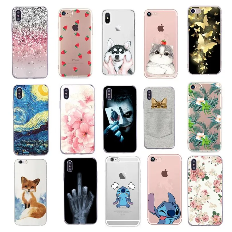 For Case Apple iPhone 5 5S SE Cover Silicone Funda 6 6S 7 8 plus X XS Max XR Coque 2020 cases |