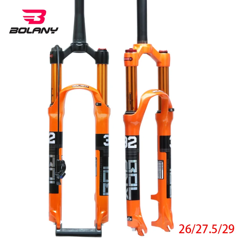 

Bonany MTB Air Fork Suspension 26 27.5 29 Integral Magnesium Alloy shock absorber gas fork front fork Straight Tube Tapered Tube