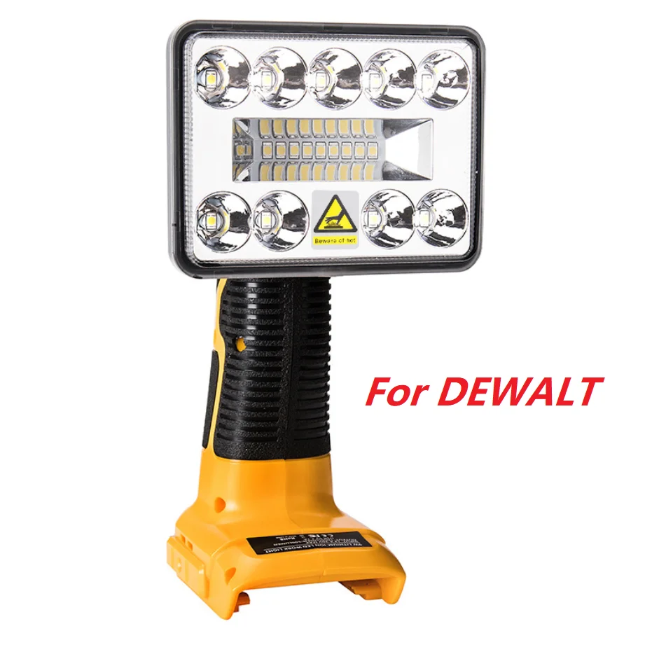 DCB182 Lamp Work Light Flashlight Tool Light Spotlight Light For DEWALT 12W 18W 5 inch 3 inch 14.4V-20V Li-ion battery DCB200 shaver charger cord Chargers