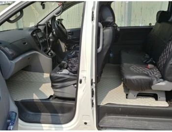 

Custom full set car floor mats + trunk mat for Right Hand Drive Hyundai Grand Starex 12 seats 2019-2010 waterproof car carpets