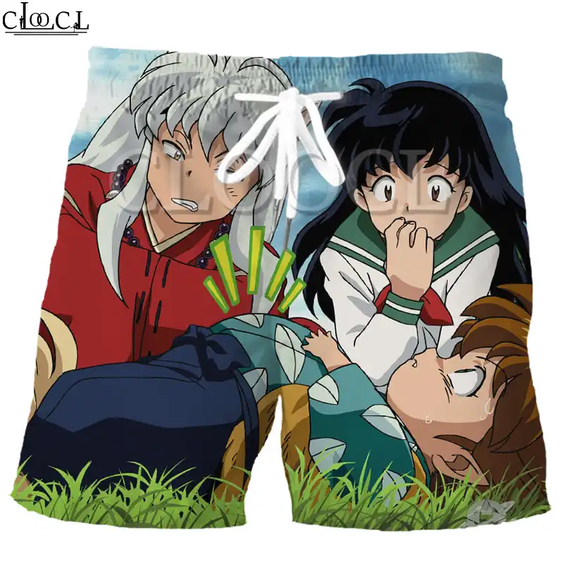 Clooclアニメ犬夜叉ボクサーパンツ3dプリントファッショナブルな21新しい夏のレジャー原宿スタイルスポーツ Board Shorts Aliexpress