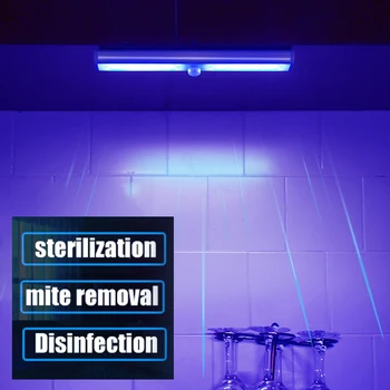 

Human Motion LED UV Sterilizer Lamp Cabinet Closet Kill Mite Disinfection Light LED UV Germicidal Disinfection Protection