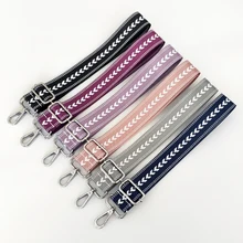 

Shoulder Bag Strap Belt Women's Wide 3.8cm Adjustable DIY Crossbody Hanger Handbag Strap Luxury Rainbow Decorative Strap New