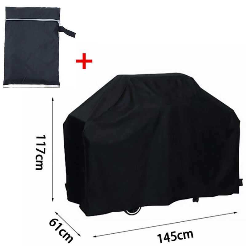 Style4 145x61x117CM Водонепроницаемый чехол для барбекю, аксессуары для барбекю, защита от пыли, защита от дождя и газа, чехол для электрического барбекю, чехол для гриля, портативный чехол для барбекю размера плюс - Цвет: Style4 145x61x117CM