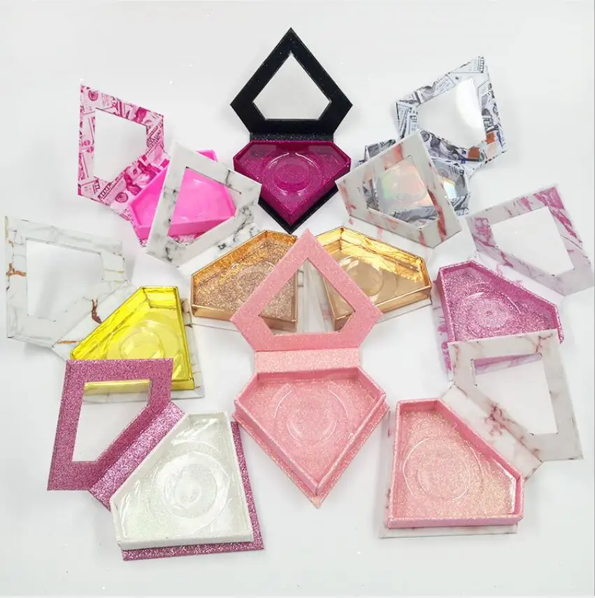 

eyelash packaging box False Eyelash Packaging Box Lash Boxes Custom Logo Strip Square Box Storage lash boxes packaging