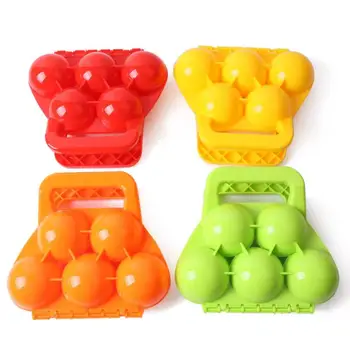

5 Snowballs Maker Clip Children Outdoor Sports Winter Plastic Snowball Beach Sand Mold Tool Kids Outdoor Snowballs Fight Tools