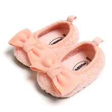Детская обувь для новорожденного мальчика девочки обувь первый ходок Sofe подошва принцесса Бант Малыш обувь