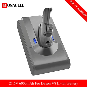 

6.0Ah 21.6V For Dyson V8 Battery Vacuum Cleaner V8 Absolute V8 Animal V8 Motorhead V8 Fluffy V8 Carbon Fiber Cord-Free Handheld