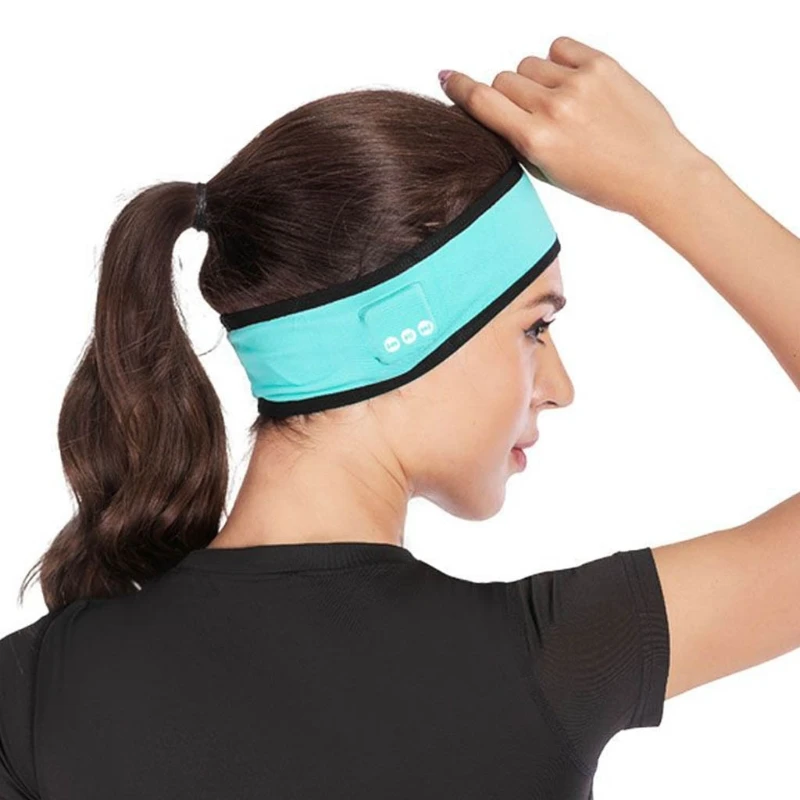 Беспроводная Музыка Bluetooth-совместимая повязка на голову мягкие спортивные