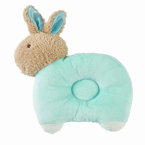 rabbit 3 Мягкая флисовая подушка для детей от 0 до 3 лет с рисунком животных из мультфильмов, защита шеи, коррекция формы головы - Цвет: rabbit 3