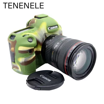 

TENENELE Soft Silicone Cases For Canon EOS 5D4 Camera Bags Red Rubber Cover For Canon 5D Mark IV Protective Camera Accessories