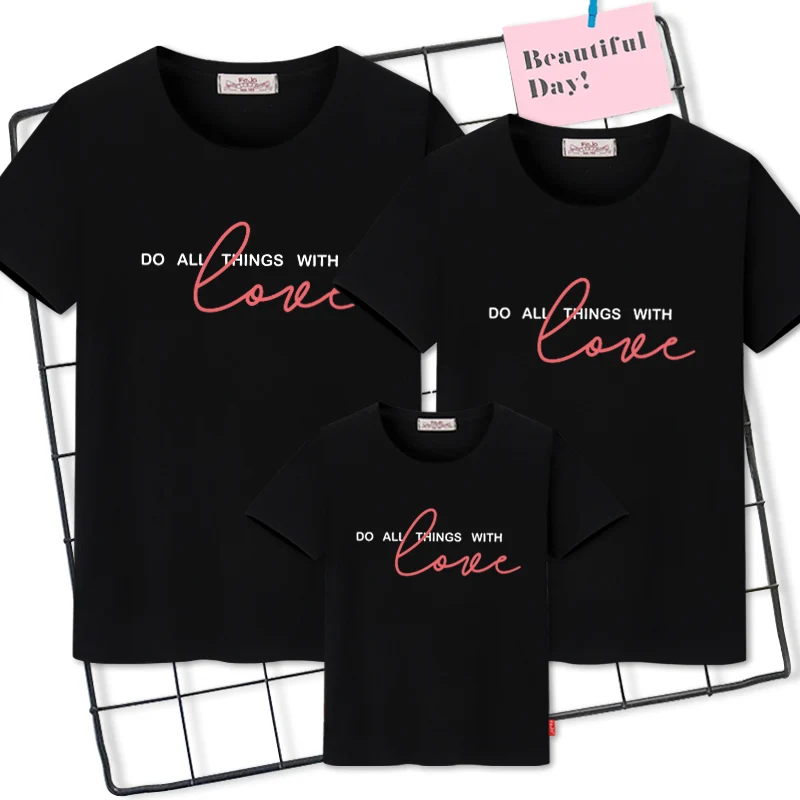 Cheap Matching Outfits Family-Look T-Shirt Baby-Boy And Mom Femme GmJ9DAXVd