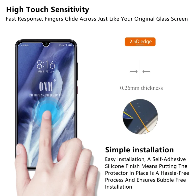 10 шт. закаленное стекло для Xiaomi mi 9 Pro/mi SE/mi Lite защита экрана 2.5D SE Защитная пленка