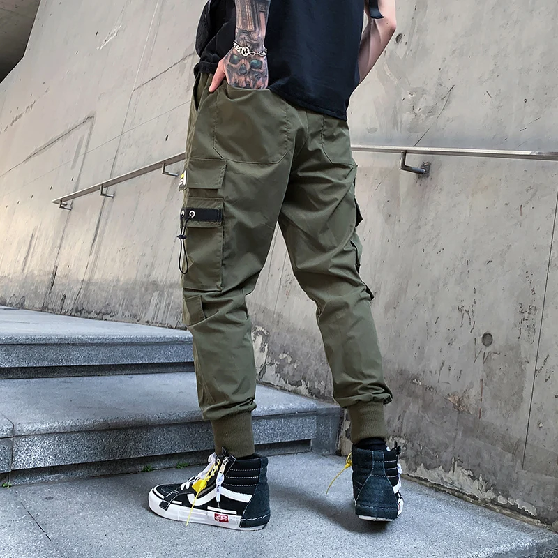 Army Green Cargo Jogger Pants Men Many 