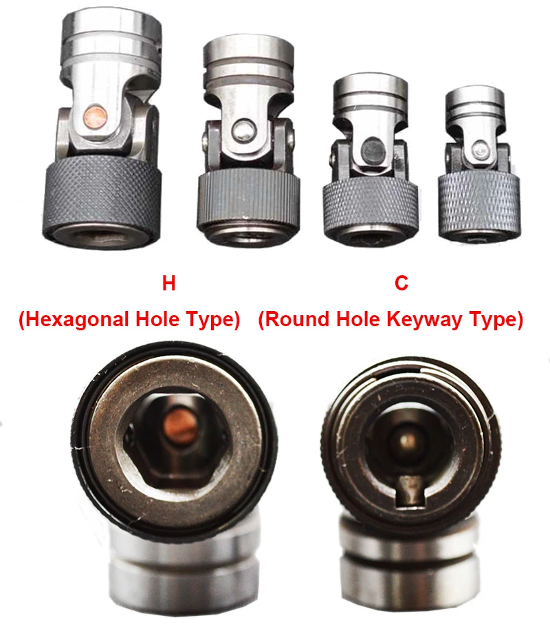 Description Picture 3 of itemQuick Disassembly Locking Two-section Universal Joint Coupling Shaft Motor Connector Cross Coupler Bushing