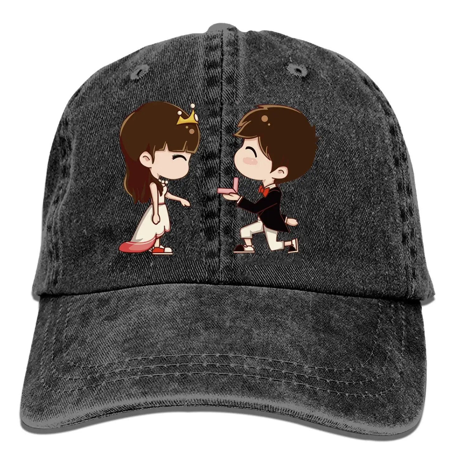Классическая мультяшная Регулируемая ковбойская Кепка Джинсовая Шляпа Низкопрофильная подарок для мужчин и женщин