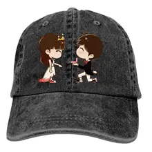 Классическая мультяшная Регулируемая ковбойская Кепка Джинсовая Шляпа Низкопрофильная подарок для мужчин и женщин