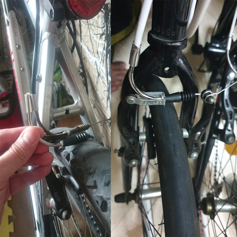 MTB горный велосипед V тормоз Лапша кабель руководство изгиб трубы пластиковые резиновые рукава сапоги протектор шланг Аксессуары для велосипеда
