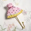 Heart-shaped Painted Single Wall Hook, Resin Rose Hanger, Gold, Home Decoration 4