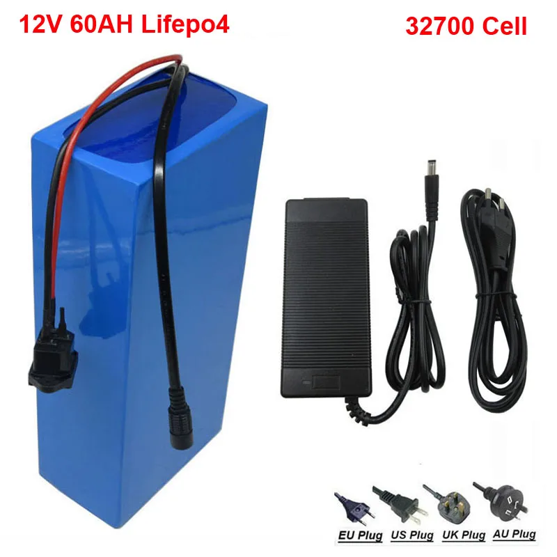 Lifepo4 12v 60ah батарея 12 8 v 60Ah литиевая для 350 Вт ночного рынка светильник лампочка