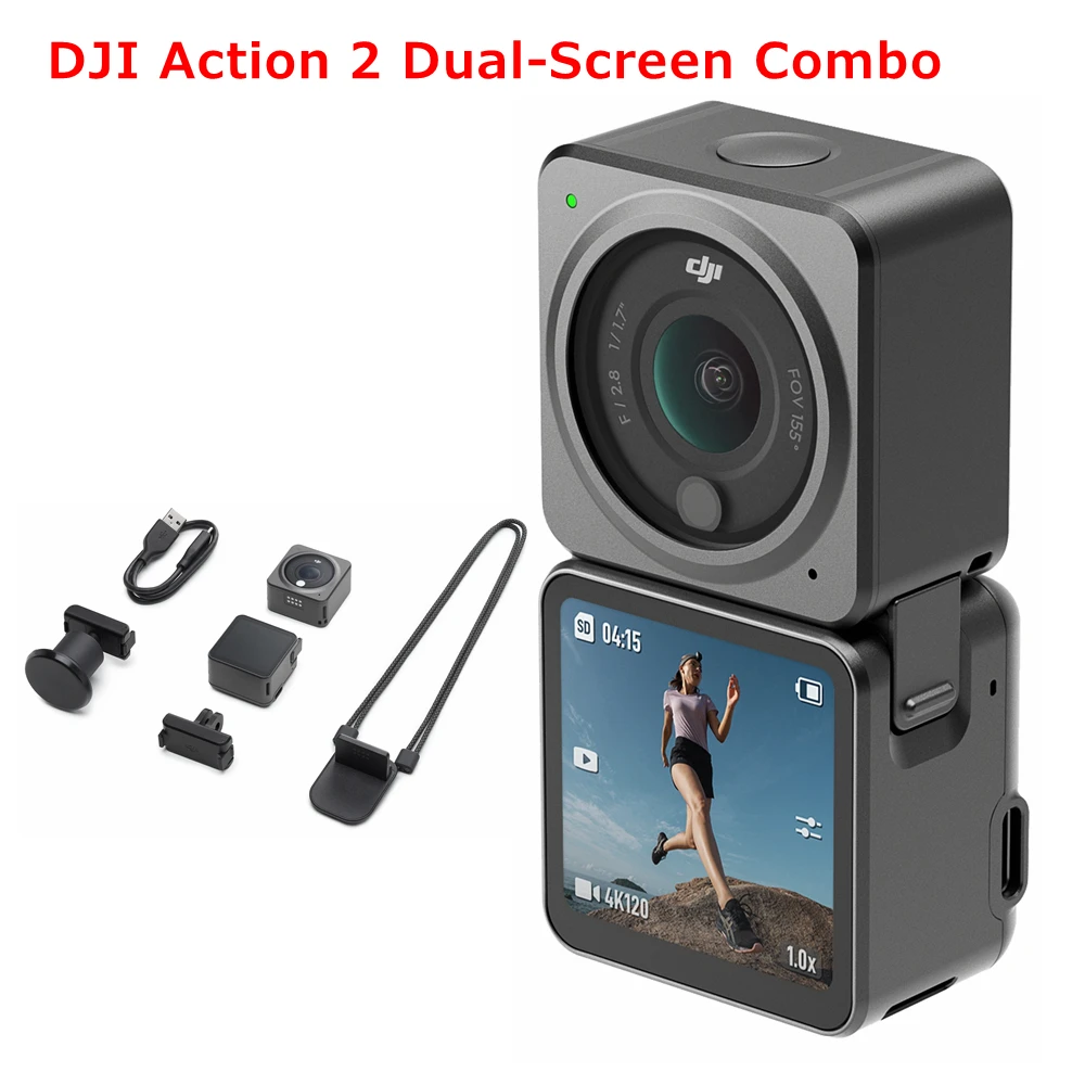 Original DJI Action 2 Power Combo Dual-Screen Combo Sports Camera
