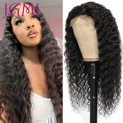 30 Inch PrePlucked Guleles 13x4 Deep Wave Frontal Wig Human Hair Deep Wave 4x4 Closure Wig Black Friday Hot Sale 2021 Popular