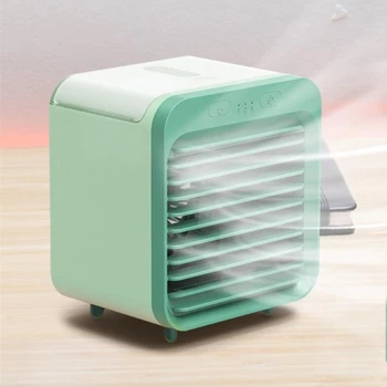 

Small fan water cooling humidification spray desktop cooling USB student dormitory air cooler with battery