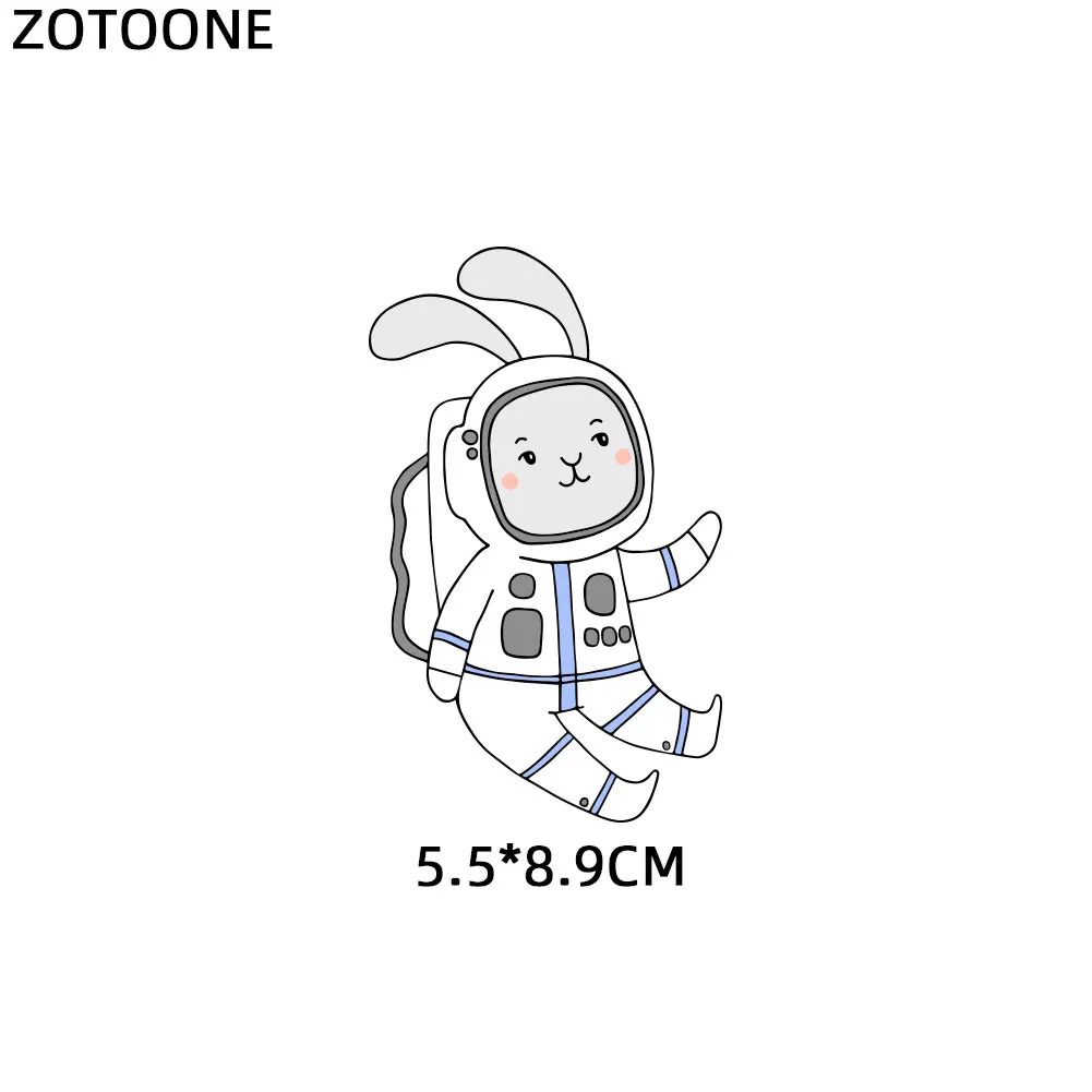 ZOTOONE цветок нашивки кролик утюжок на патч для одежды пасхальное письмо стикер