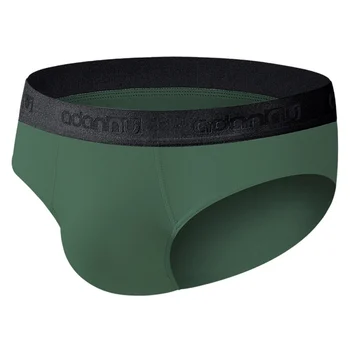 

Men's Low Waist Briefs Sexy U Convex Pocket Shorts Solid Color Breathable Panties