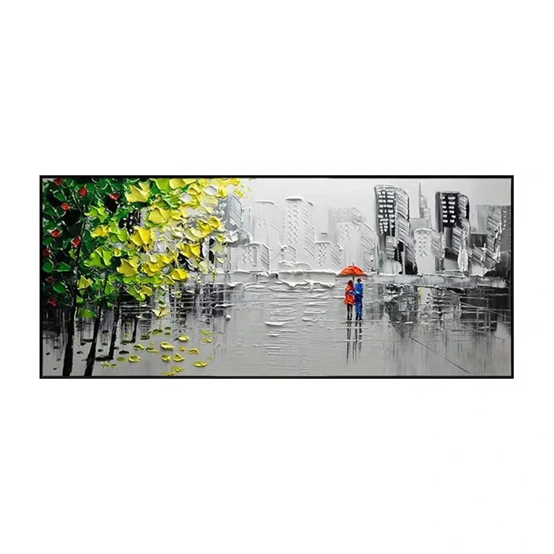 MYT large size decorative wall hand-painted art knife oil painting modern abstract wall painting living room home decoration