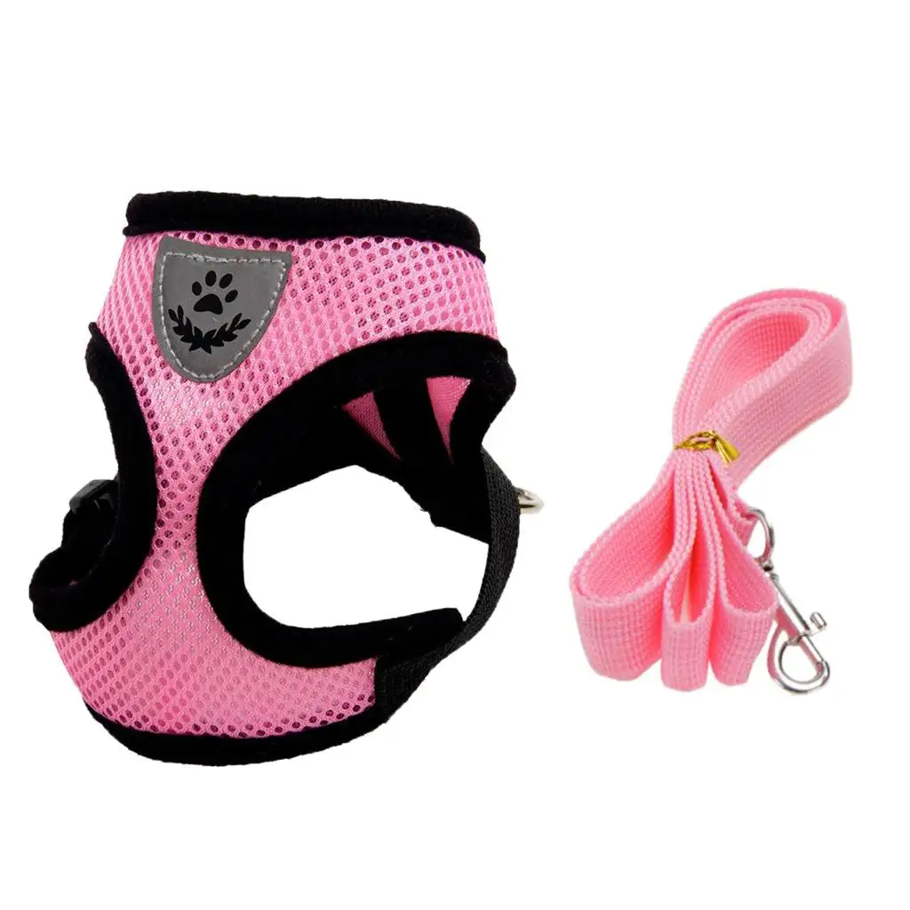 Pet Control Harness for Dog Cat Soft Mesh Safety Strap Vest with Handle S M
