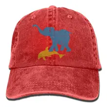 TSDFCElephant с дельфином унисекс бейсбольная кепка хлопок деним Регулируемая охотничья Кепка для мужчин и женщин