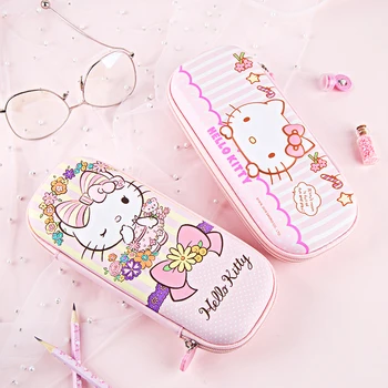 

Cute Pink Cat Zipper Pencil Bag 2020 New School Office Girl Stationery Gift