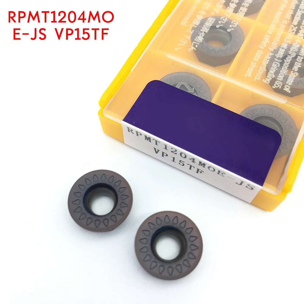 RPMT1204MO E JS VP15TF твердосплавные вставки фрезерный токарный инструмент RPMT 1204MOE